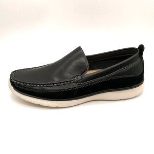 Xray Mens Loafer Black Faux Leather Slip On Ultimate Comfort Insole Flat Heel 10